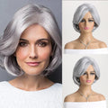 Short Natural Wig with Bangs