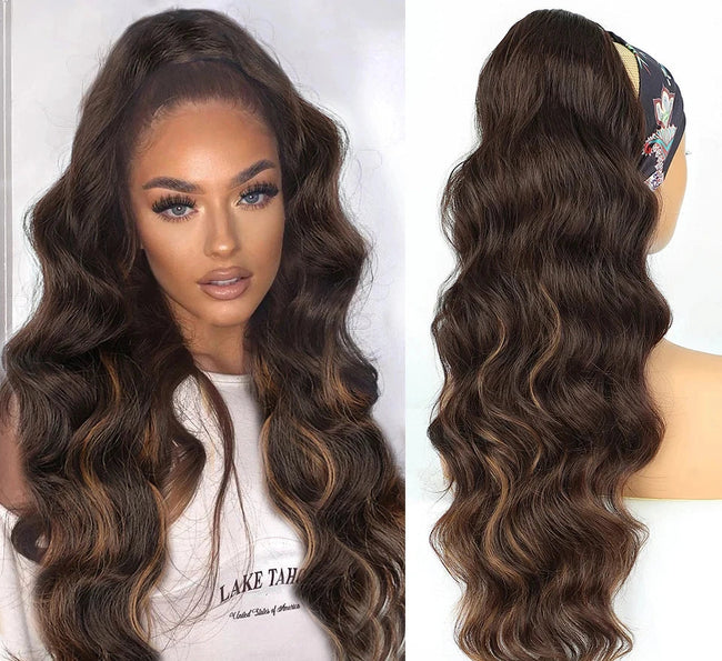 Short Ponytail Synthetic Curly Clip In Hair Extensions