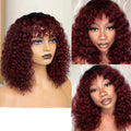 Jerry Curly Short Pixie Bob Cut Human Hair Wig With Bangs
