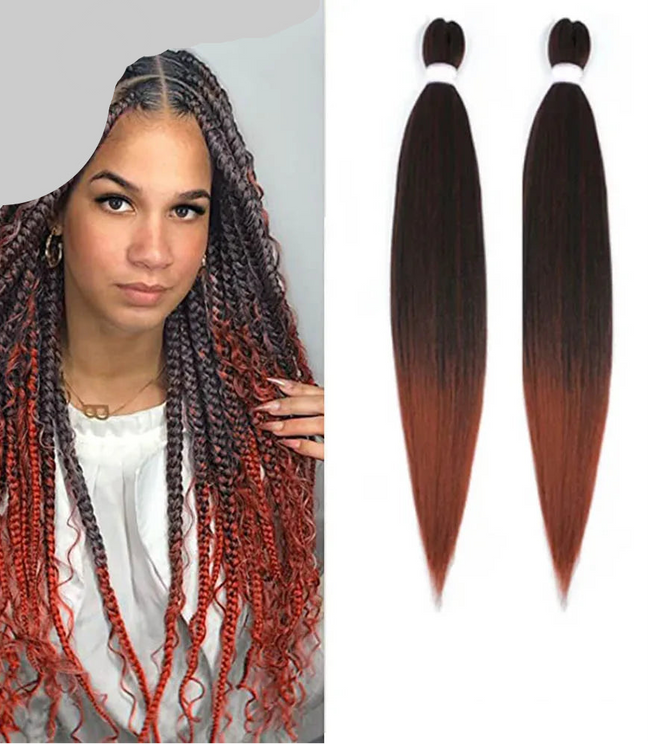 Ombre Pre Stretched Braiding Hair Bundles