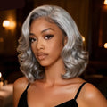 Layered Blowout Salt & Pepper Wig