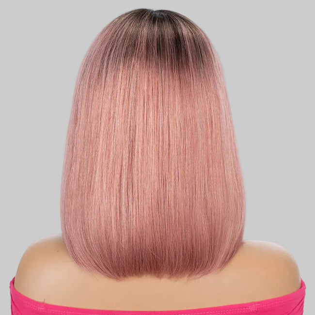 Lace Front Straight Bob 100% Brazilian Remi Human Hair