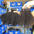 Mongolian Afro Kinky Curly Human Hair Bundles (Natural Color)