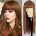 Long Straight Wig With Bangs (Various Colors)