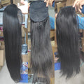 Human Hair Drawstring Straight Ponytail up to 30 inches