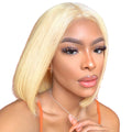 Blonde HD Straight Lace Frontal/Closure Bob Wig With Baby Hair