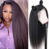 Kinky Straight Pre-plucked Lace Front Human Hair Wig with Baby Hair up to 32 inches