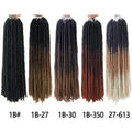 Straight Faux Crochet/Latch Hook Locs 18Inches (5 Ombre Colors)