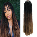 Straight Faux Crochet/Latch Hook Locs 18Inches (5 Ombre Colors)