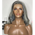 "Silvia" Pure Grey/Silver Transparent Lace Wig - 360 or Frontal
