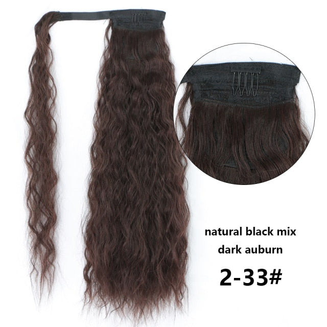 Wavy Long Ponytail 22 inches (Multiple Colors)
